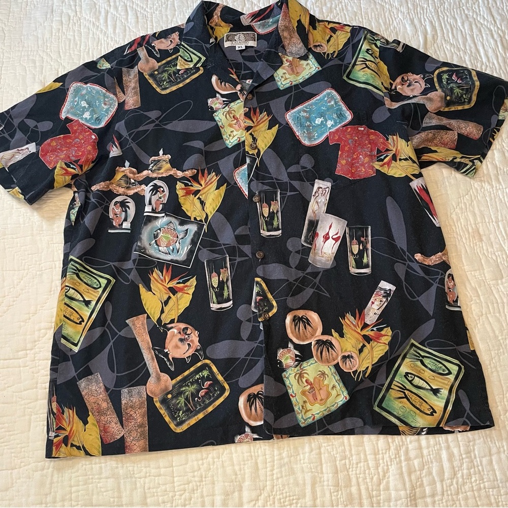 Vintage 90s Kalaheo Hawaiian Button Down Shirt Hawaii Men’s XL